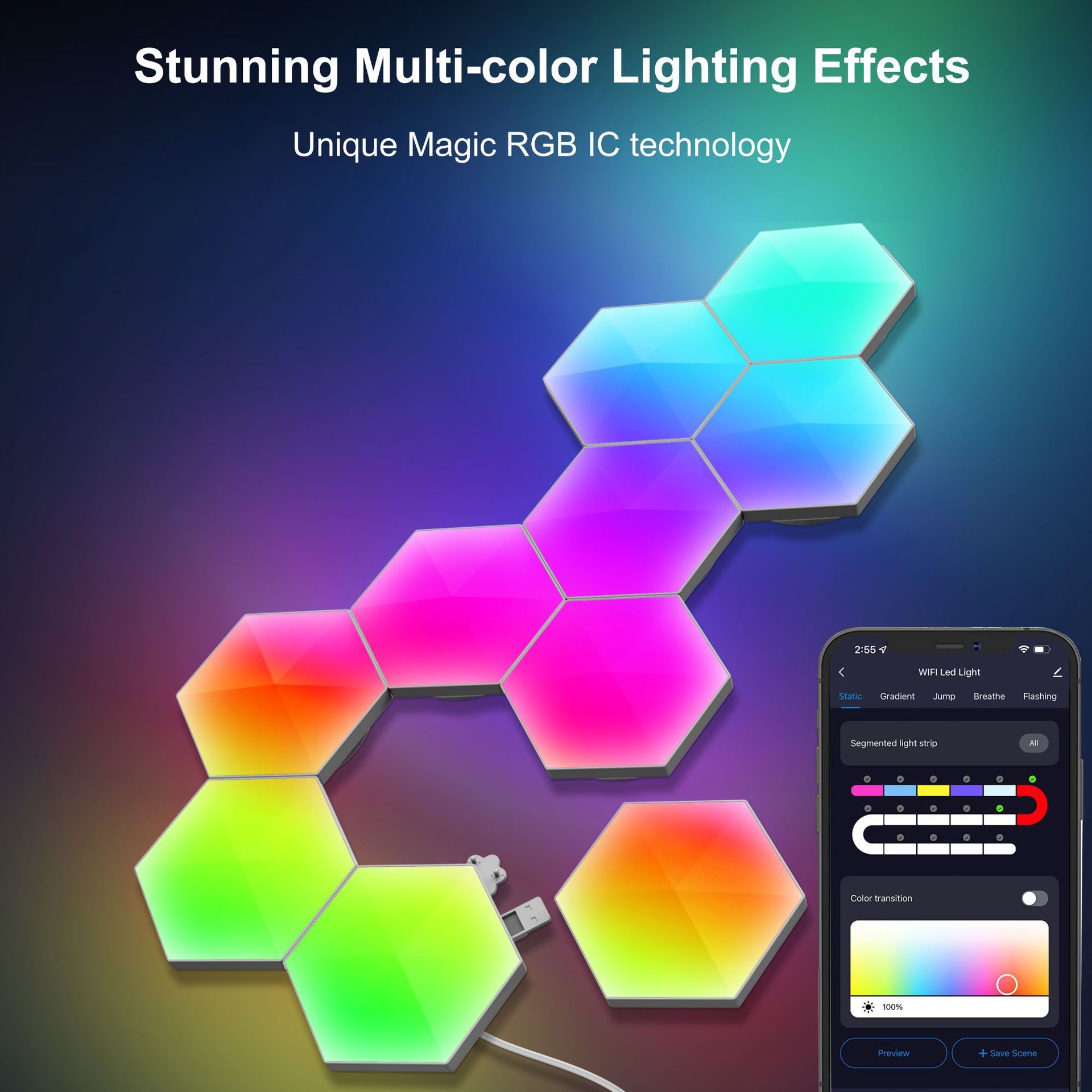 LED Honeycomb Wallpanels